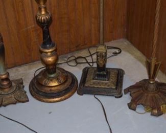 4 Victorian & French Floor Lamps