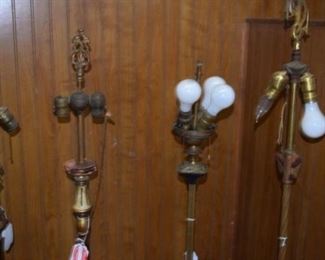 4 Victorian & French Floor Lamps