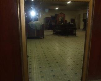 Large French Ribbon Carved Mirror