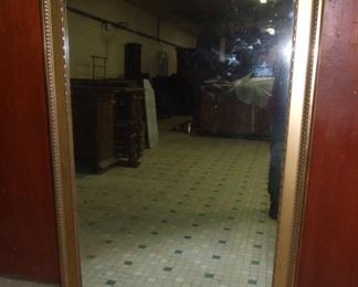 Large French Ribbon Carved Mirror