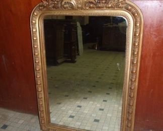 Large Gold Gilt French Mirror