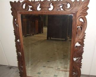 Large Carved French Mirror