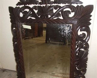Large Carved French Mirror