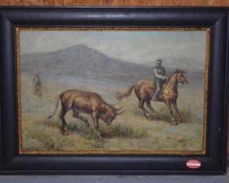 Western Oil on Canvas