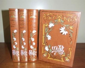 Brown Leather Bound Books