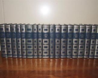 Blue Leather Bound Books