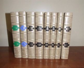Gray Leather Bound Books