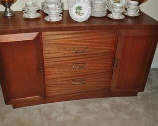 Mid-century modern buffet, matching china cabinet also available, great curved front detail, 54”w x 19” d x 32”h