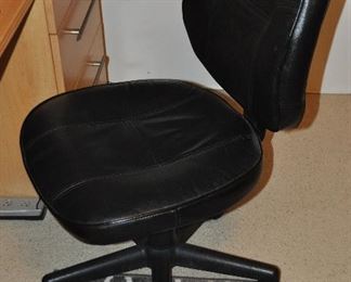 Black adjustable height desk chair