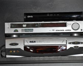 VCR and Sony DVD players available