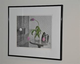 Tulips with a Flatiron signed and numbered by F. Scott 188/500.  18.5"W x 16.5"H