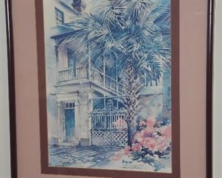 Josie Van Gent Edell Watercolor limited edition 114/500 double signed