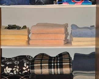 Large selection of towels and throws available.