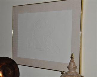 Zelda Tanenbaum, Pleiades II, number 40/150, 38.25"H x 30.5"W.  Three dimensional tone on tone paper art.