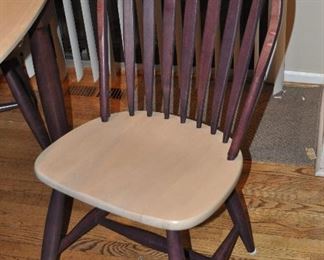 Windsor style wooden dining chairs, made in Canada 