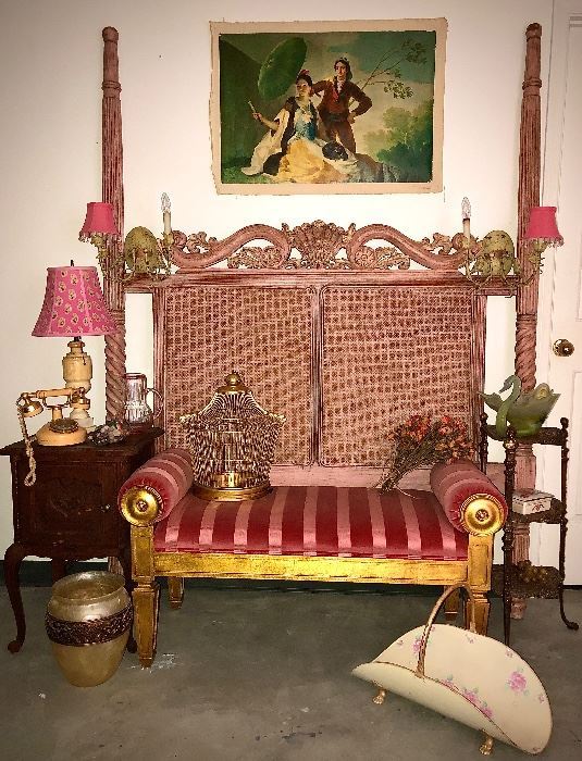 Gorgeous Queen headboard and Robb & Stucky Italian style bench.