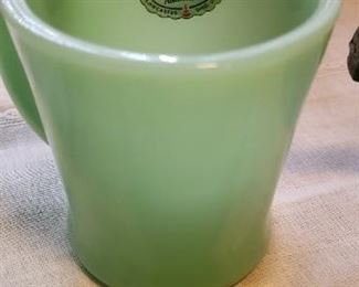 Jade-ite Mug with original label