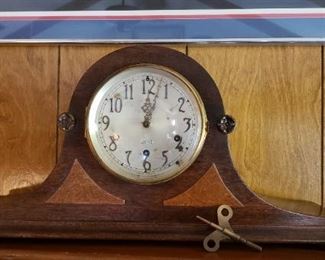 vintage clock with key
