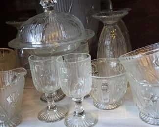 Iris and Heringbone Jeanette Glass collection