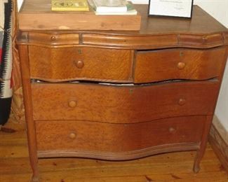 Old antique tiger eye dresser