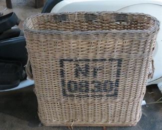 Wonderful old army basket- come see it
