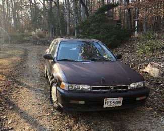 Honda Accord 1990. Good car. Gets you there