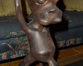 WOOD CARVED AFRICAN ART