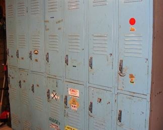 VINTAGE & ALL ORIGINAL CLEARLAKE HIGH SCHOOL LOCKERS - THESE ARE TIMELESS TREASURES! THE LOCKERS WERE PART OF THE WOODWORK IN THE FIRST CLEARLAKE HIGH SCHOOL. THEY WERE AUCTIONED PRIOR TO THE NEW SCHOOL BEING BUILT.  