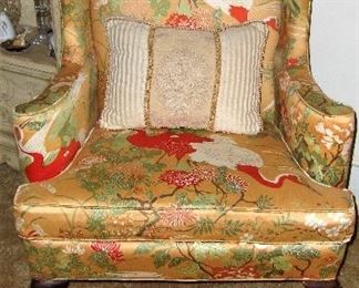 LOVELY WING BACK CHAIR "KNOB CREEK" -  WE HAVE THE PAIR