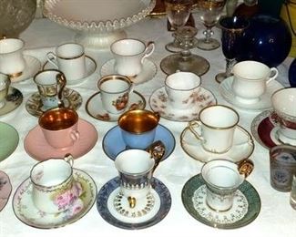 Lots of Demitasse 's, and Cups and Saucers