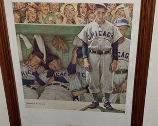 Chicago Cubs Print  Norman Rockwell