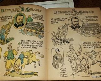 Paint Books of Presidents 1920's for children  Ulysses S Grant