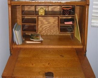 Inside Oak Dropfront Dek