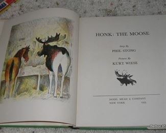 Honk the Moose Children's Book 1930's