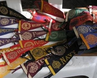 Lots of College Pennants