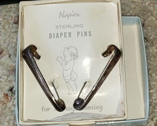 Sterling Silver Napkin pins