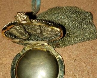 Gold Plated Purse pre 1900, has some vertigris on chain, but this is much nicer in person.