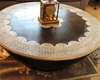 Moroccan drum style coffee table