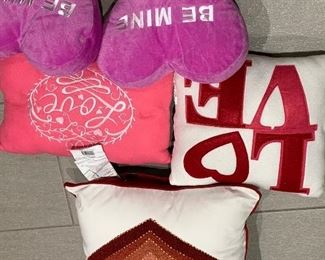 Valentine decorative pillows