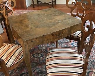 Mahogny card table in the Empire style.  Made in America bout
