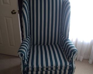 Green striped chair!