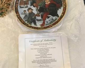 4 Lenox Christmas plates large