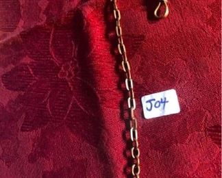 Antique cable link watch chain