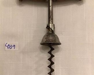 Rare Antique T Curley corkscrew