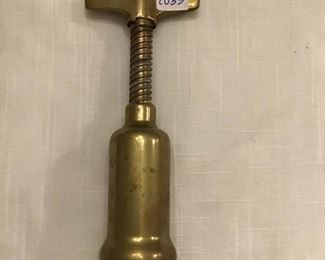Vintage brass corkscrew