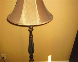 Floor Lamp with Silk Shade 