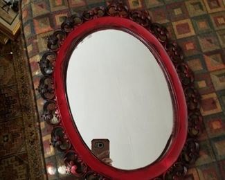 Stand-up Oval mirror from New Orleans.