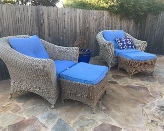 patio sets and lounge chairs