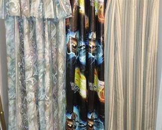 3 different shower curtains