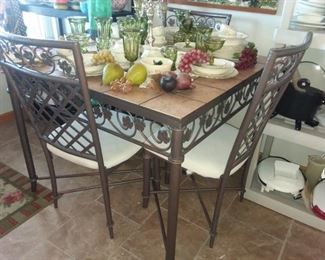 Tile table and chairs